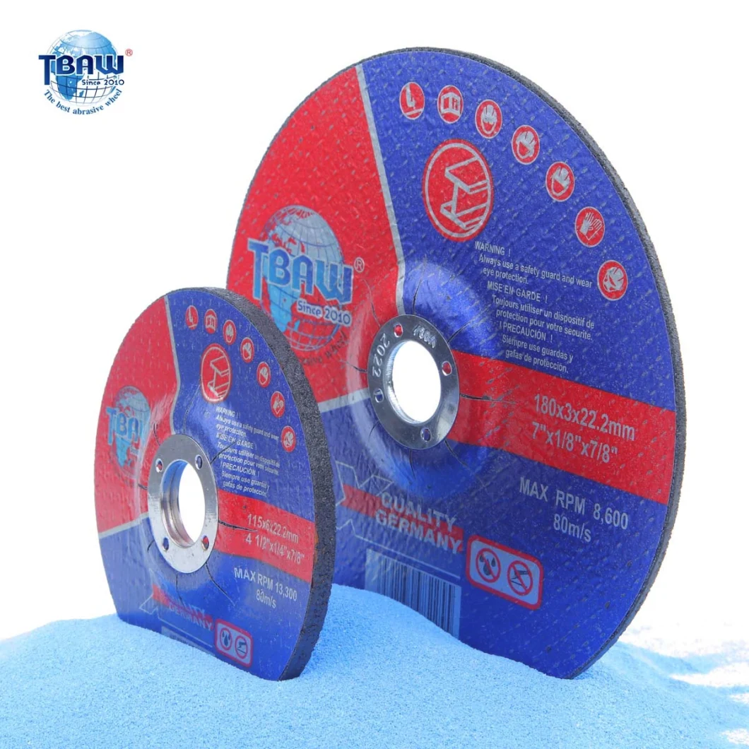 4 Inch Abrasive Cut-off Wheel 100X6X16mm Metal Depressed Center Grinding Disc