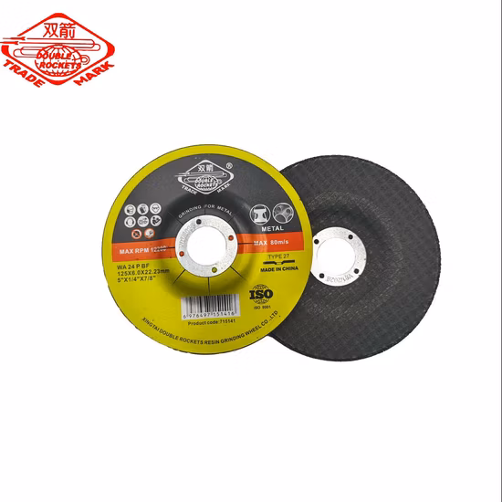 5′ Depressed Centre Grinding Disc for Inox (125X6.4X22.23) Abrasive with MPa Certificates